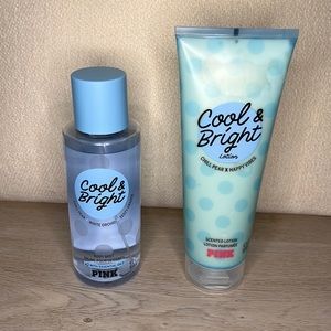 PINK Cool & Bright Body Mist and Lotion set